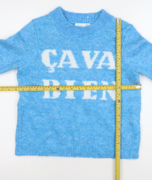 Primark Women Blue 2XS Crew Neck Pullover Jumper