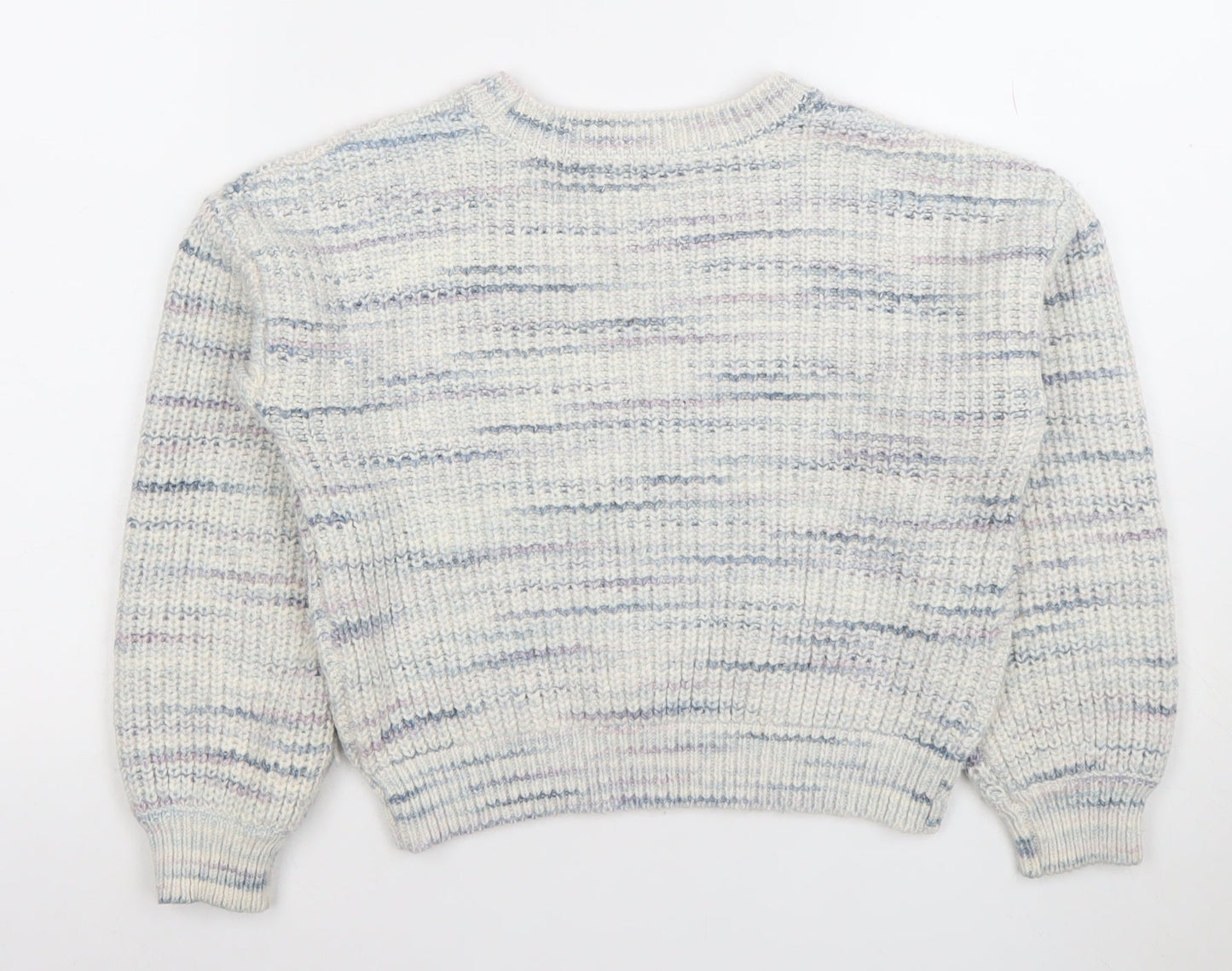 Marks and Spencer Girls Multicoloured Knit Pullover Jumper 9-10 Years