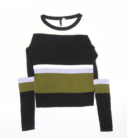 Womens UK Size M H&M Multicoloured Basic T-Shirt