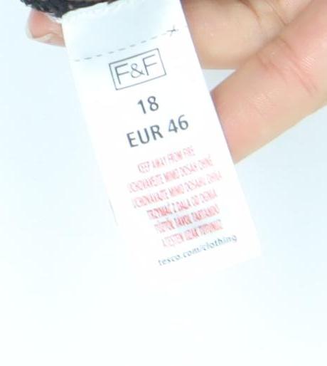 F&F Women’s Purple Snake Print Long Sleeve Tunic Top Size 18