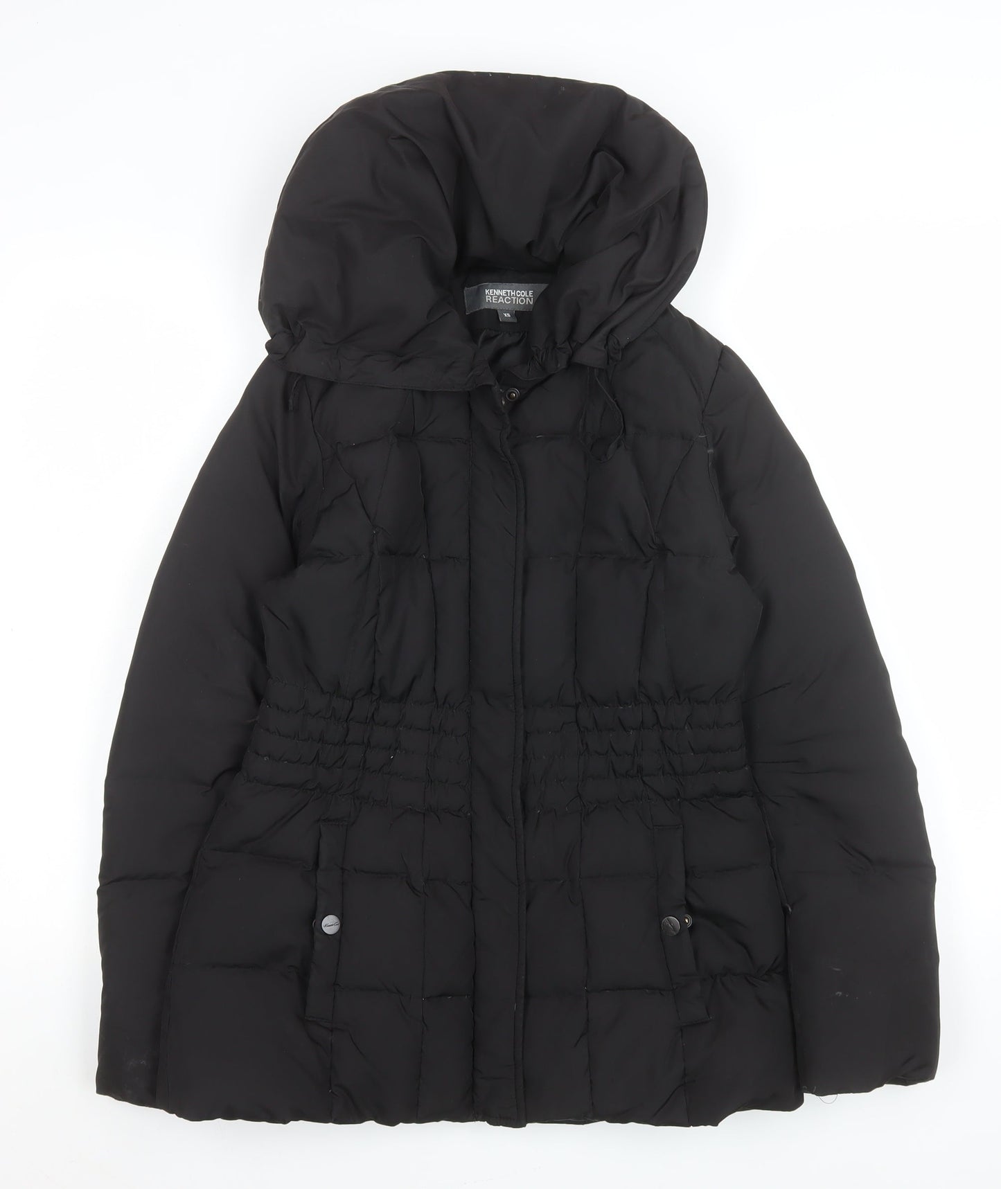 Womens UK Size XS Kenneth Cole Reaction Black Puffer Jacket