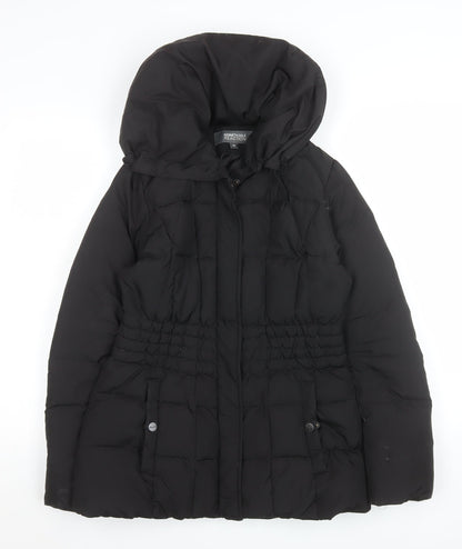 Womens UK Size XS Kenneth Cole Reaction Black Puffer Jacket