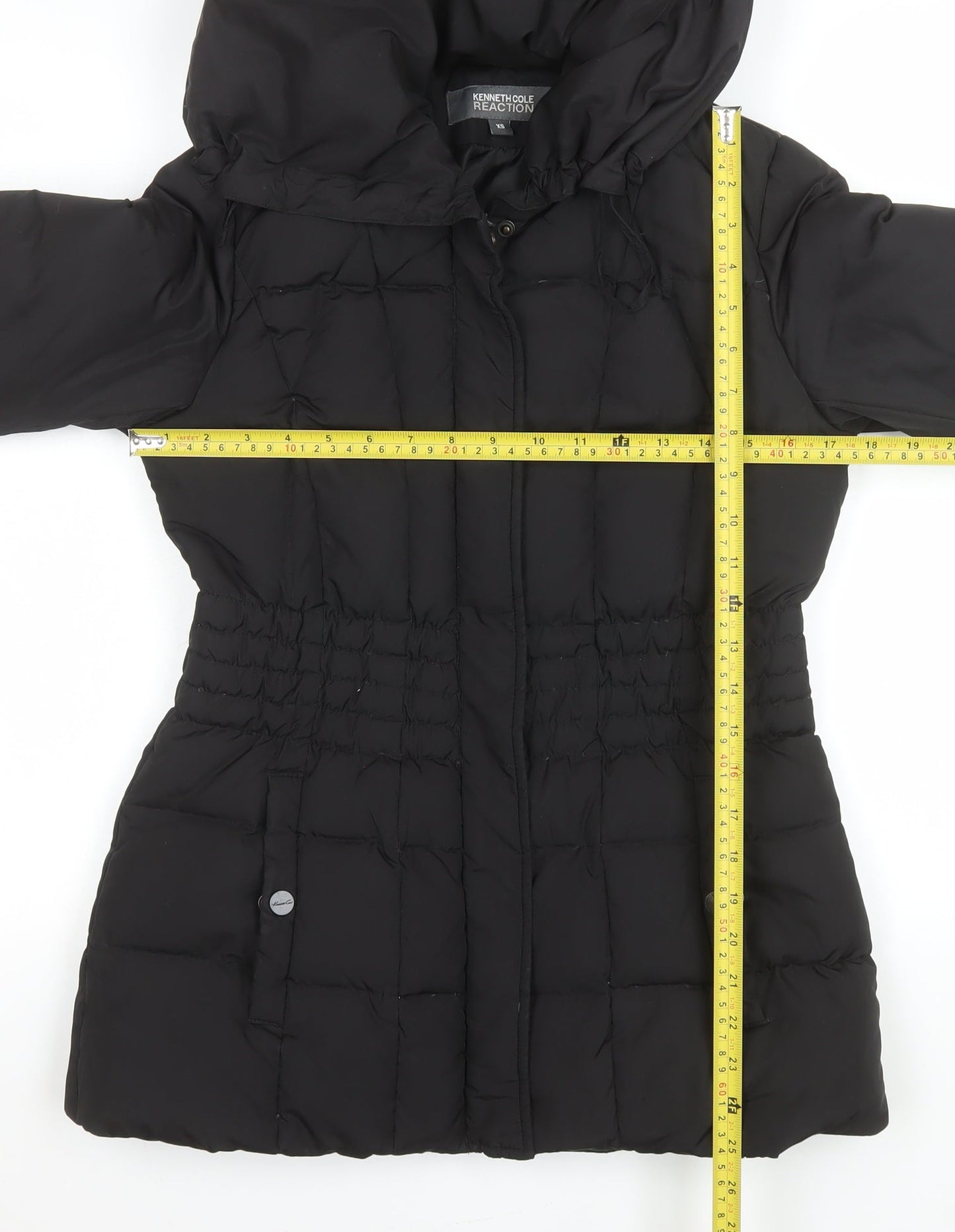 Womens UK Size XS Kenneth Cole Reaction Black Puffer Jacket