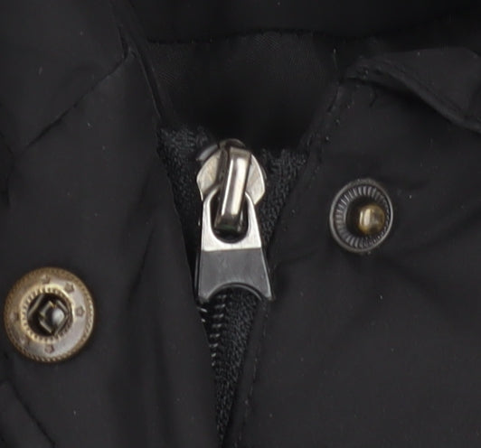 Womens UK Size XS Kenneth Cole Reaction Black Puffer Jacket