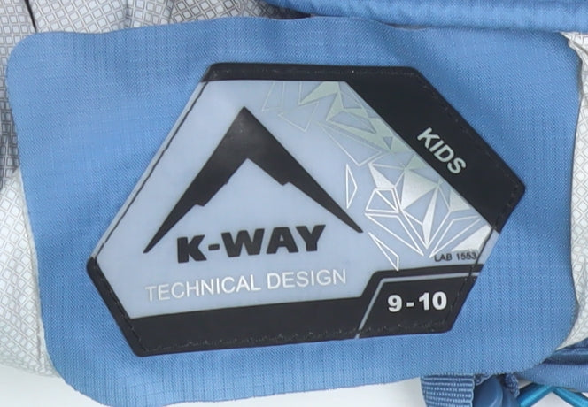 Boys UK Size 9-10 Years K-Way Multicoloured Windbreaker Coat