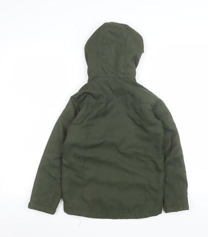 Boys UK Size 8 Years JACK & JONES Green Puffer Jacket