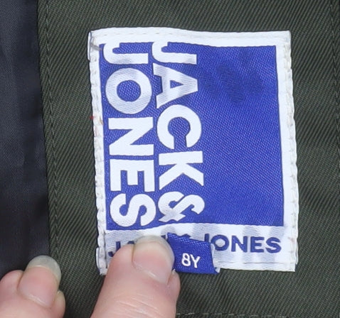 Boys UK Size 8 Years JACK & JONES Green Puffer Jacket
