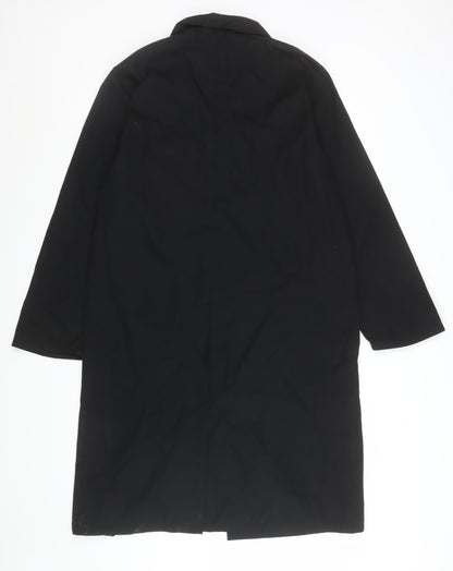 Burberry Women Black Cotton Collared Shirt Dress M Workwear