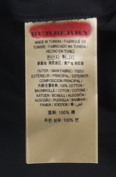 Burberry Women Black Cotton Collared Shirt Dress M Workwear