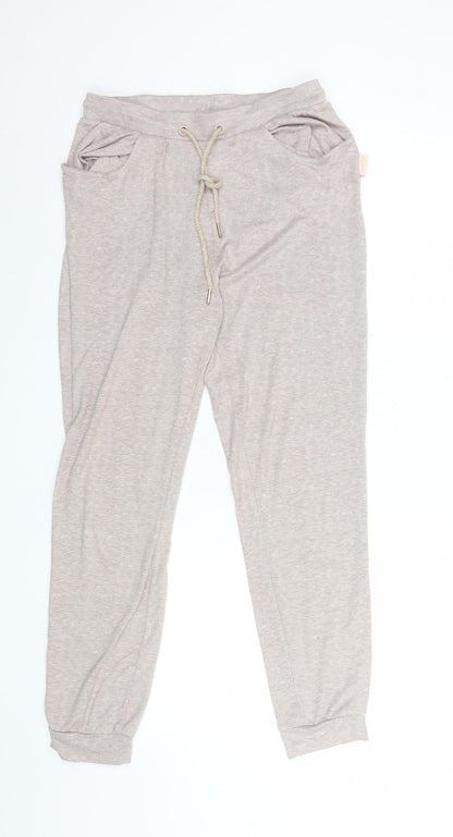 Aston Villa Women Beige Pyjama Pants Size 10-12 Jersey Sports Nightwear