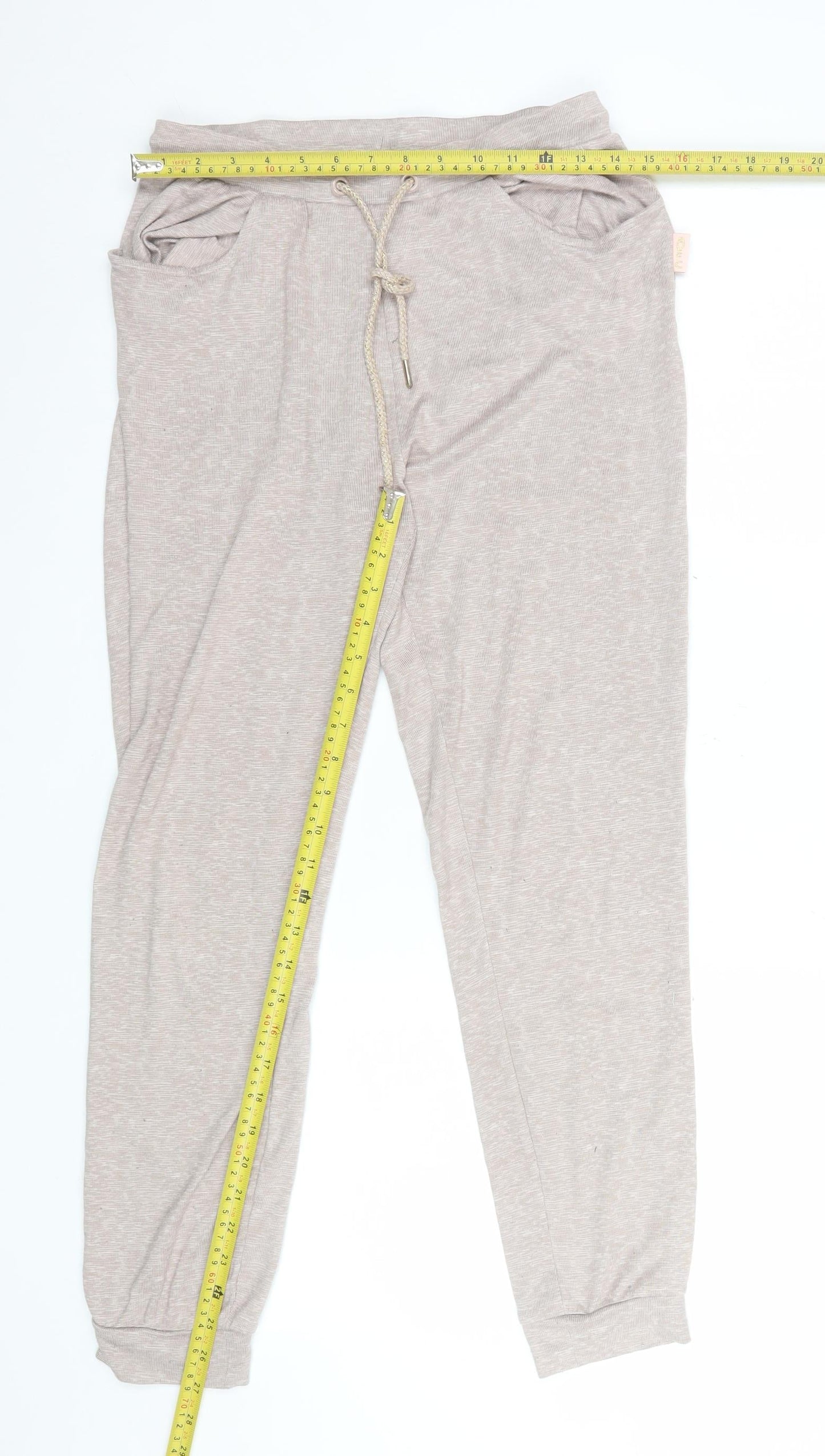 Aston Villa Women Beige Pyjama Pants Size 10-12 Jersey Sports Nightwear