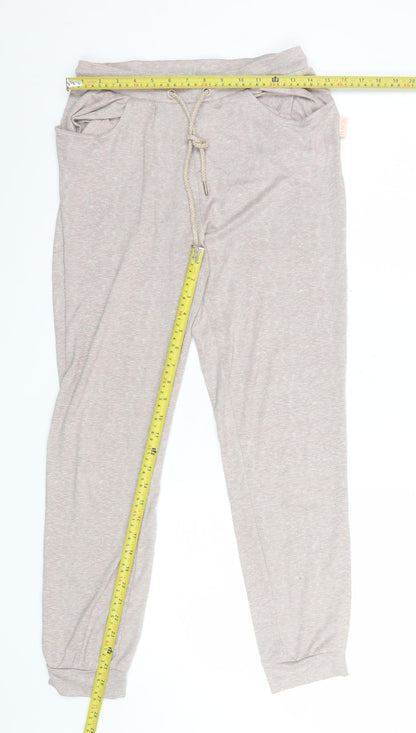 Aston Villa Women Beige Pyjama Pants Size 10-12 Jersey Sports Nightwear