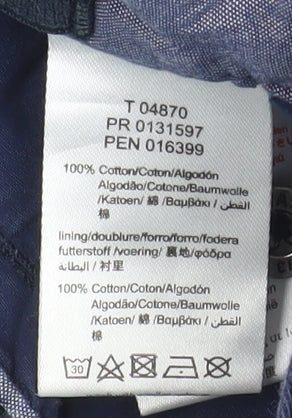 Timberland Blue Cotton Khaki Trousers 12 Months Unisex Baby Regular Fit