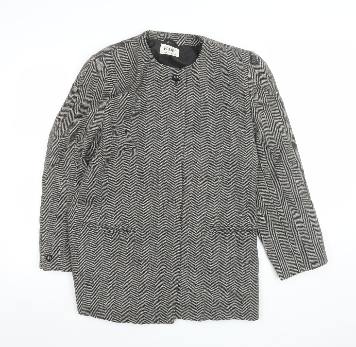 Womens UK Size 14 Planet Regular Grey Blazer