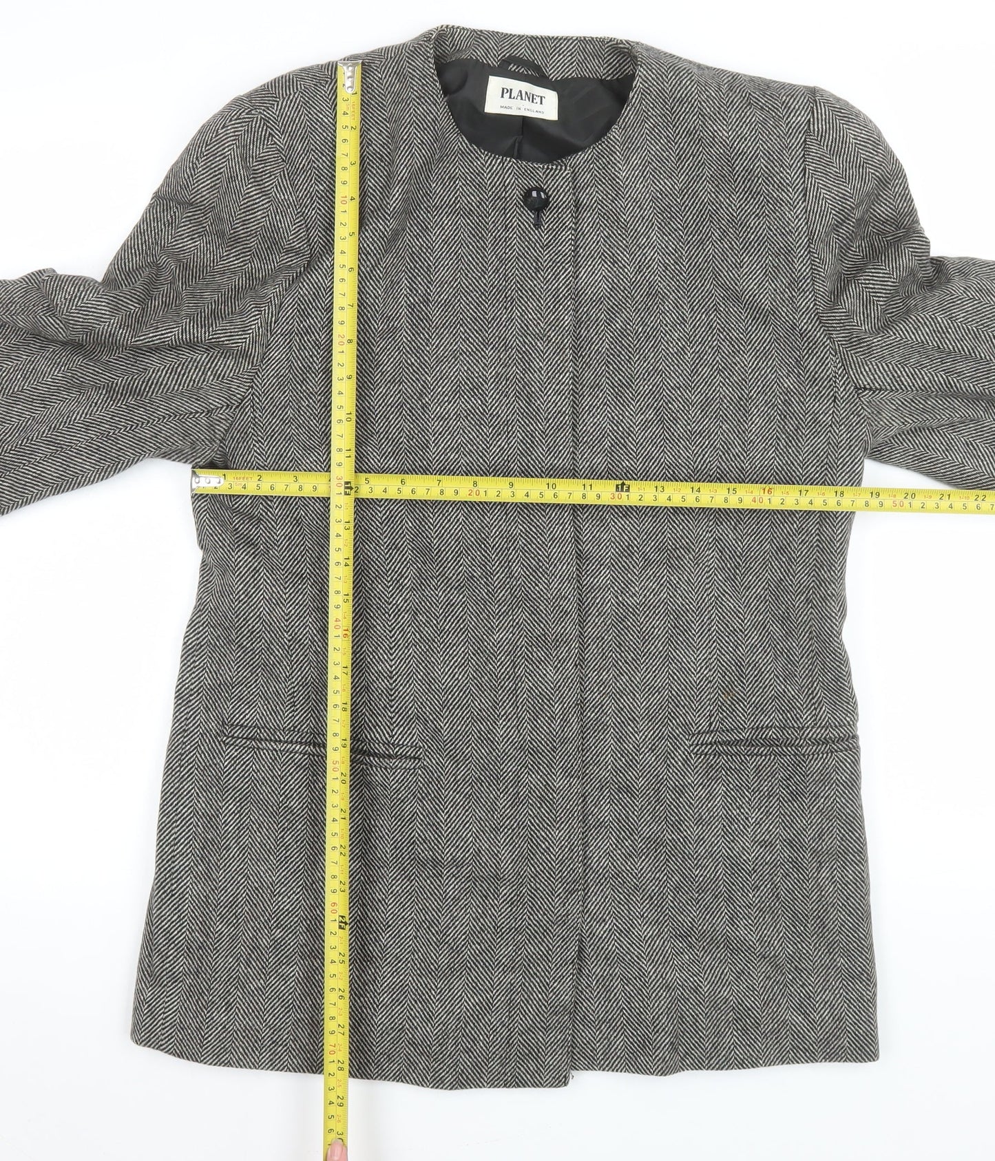 Womens UK Size 14 Planet Regular Grey Blazer