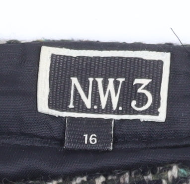 Womens UK Size 16 NW3 A-Line Tweed Skirt