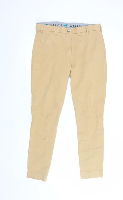 Womens UK Size 14 Wessex Slim Fit Jodhpur Beige Trousers