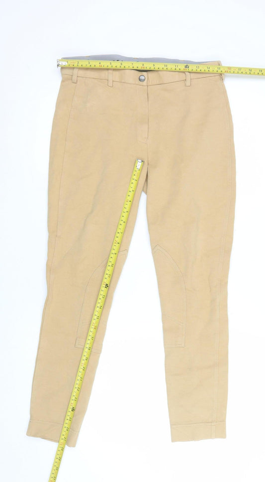 Womens UK Size 14 Wessex Slim Fit Jodhpur Beige Trousers