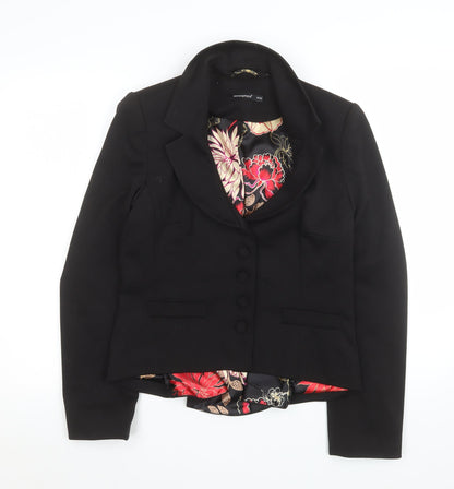 Atmosphere Women Black Size 14 Tailored Suit Jacket Blazer