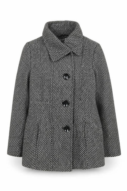 Womens UK Size 12 Debenhams Grey Overcoat