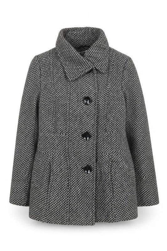 Womens UK Size 12 Debenhams Grey Overcoat
