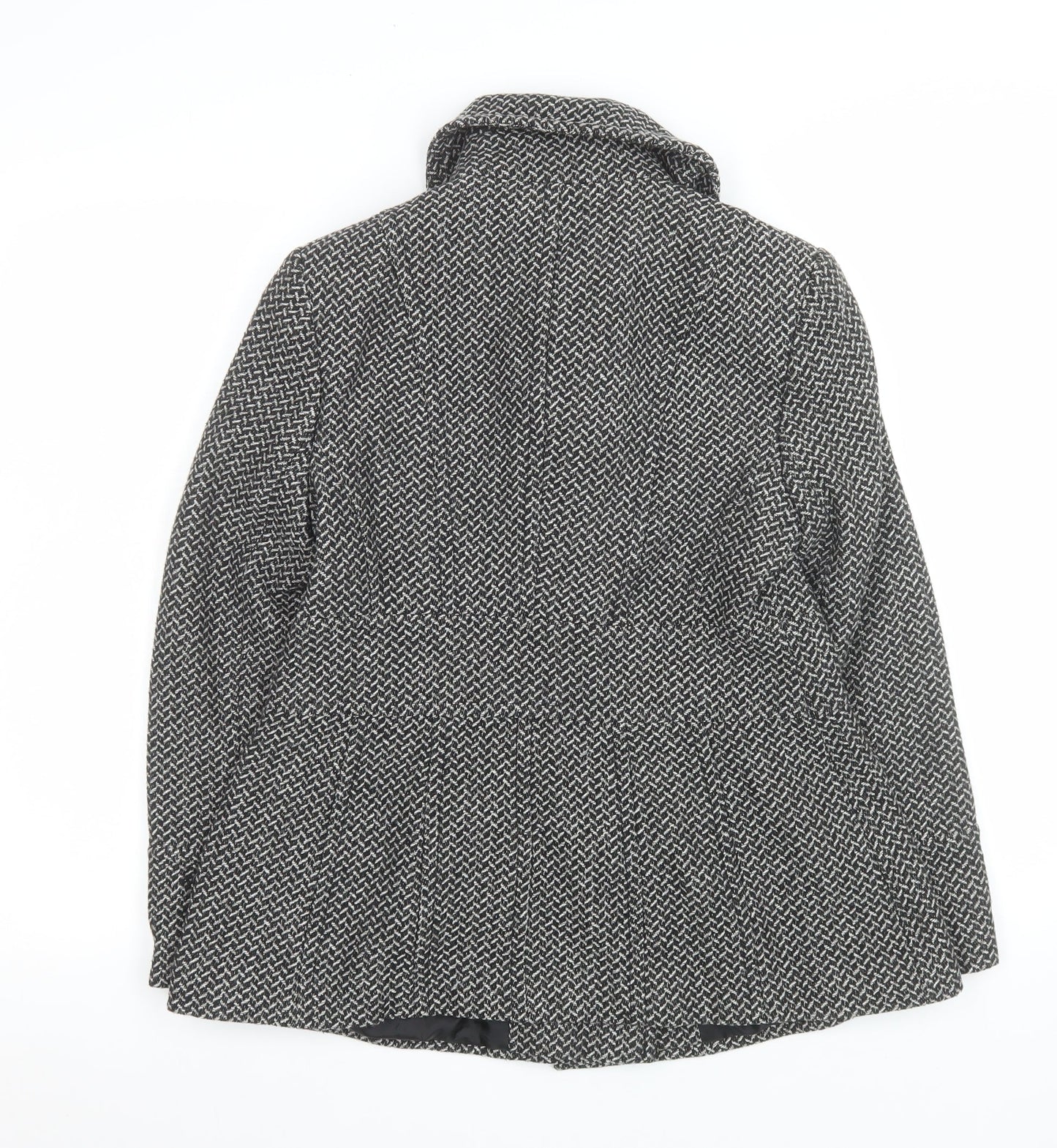 Womens UK Size 12 Debenhams Grey Overcoat