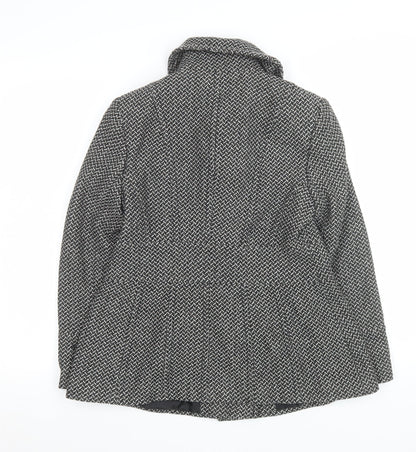 Womens UK Size 12 Debenhams Grey Overcoat