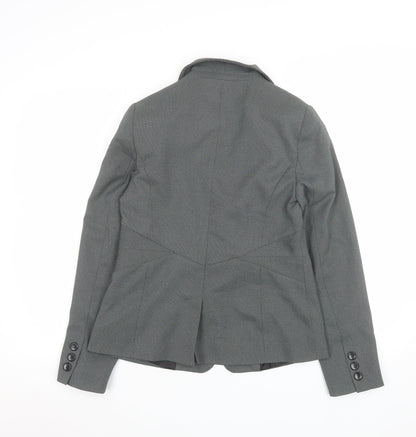BHS Women Grey Size 10 Classic Single-Breasted Suit Jacket