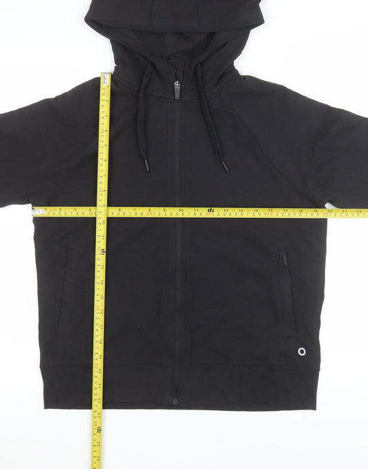 Marks and Spencer Women’s Black Hooded Zip Up Jacket Size 12