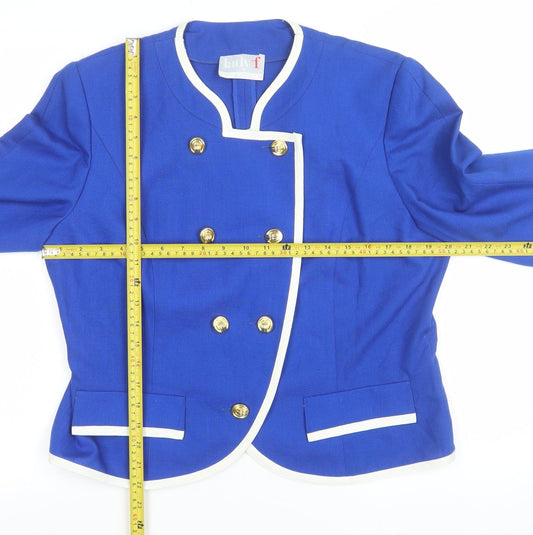 Womens UK Size 14 Lady F Regular Blue Suit Jacket