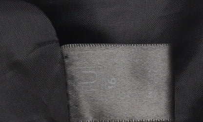 TU Women’s Black Size 16 Trench Coat Lined Mid-Length Classic Workwear