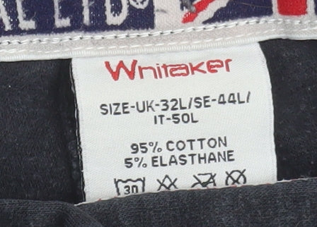 Womens UK Size 32L John Whitaker Slim Fit Jodhpur Black Trousers