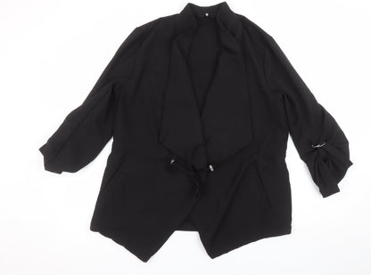 Womens UK Size 14 V by Very Regular Black Blazer