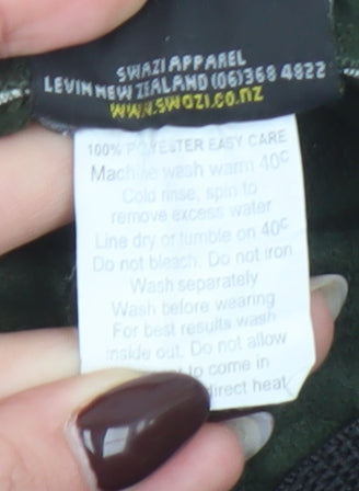 Swazi Men's Green Fleece Cargo Trousers M Outdoor Workwear