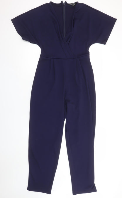 Womens UK Size 10 Miss Selfridge One-Piece Blue Jumpsuit