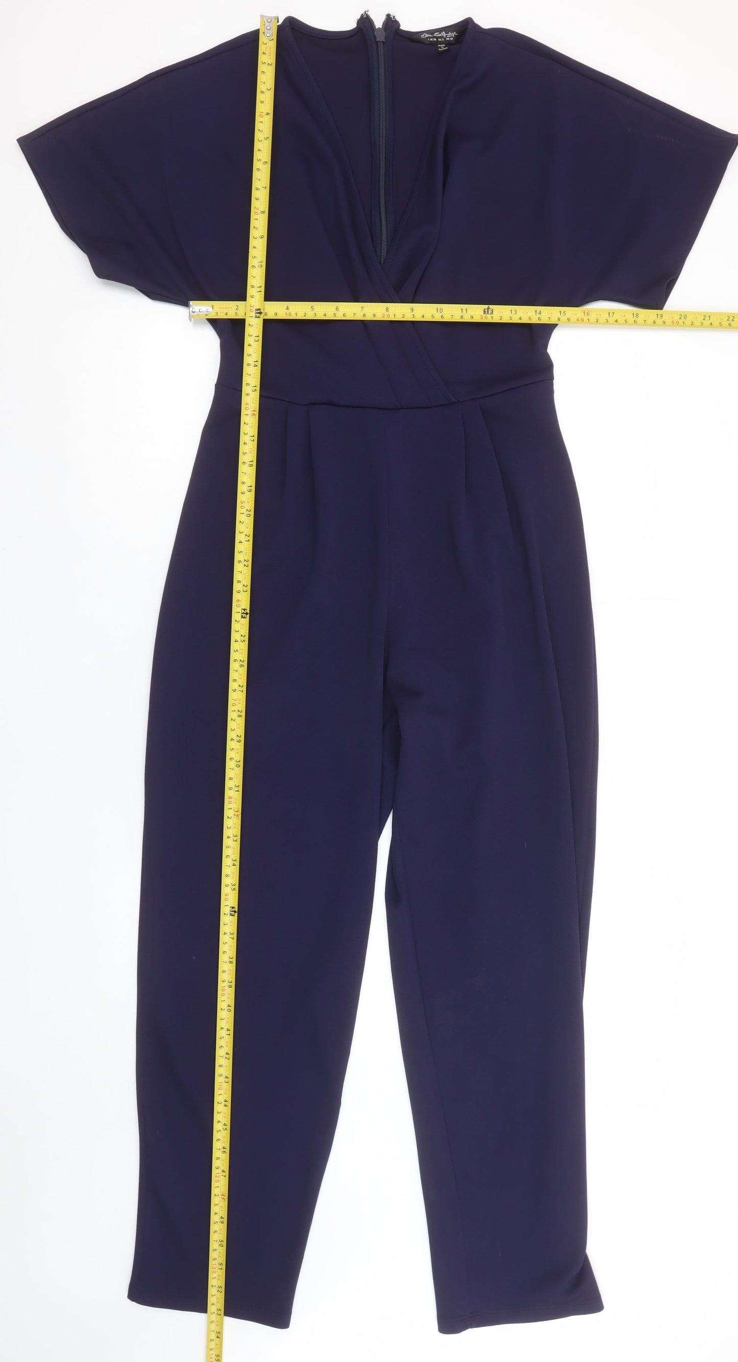 Womens UK Size 10 Miss Selfridge One-Piece Blue Jumpsuit