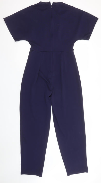 Womens UK Size 10 Miss Selfridge One-Piece Blue Jumpsuit
