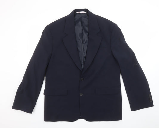 Zara Women Navy Blue Suit Jacket Size 20 Single-Breasted Blazer