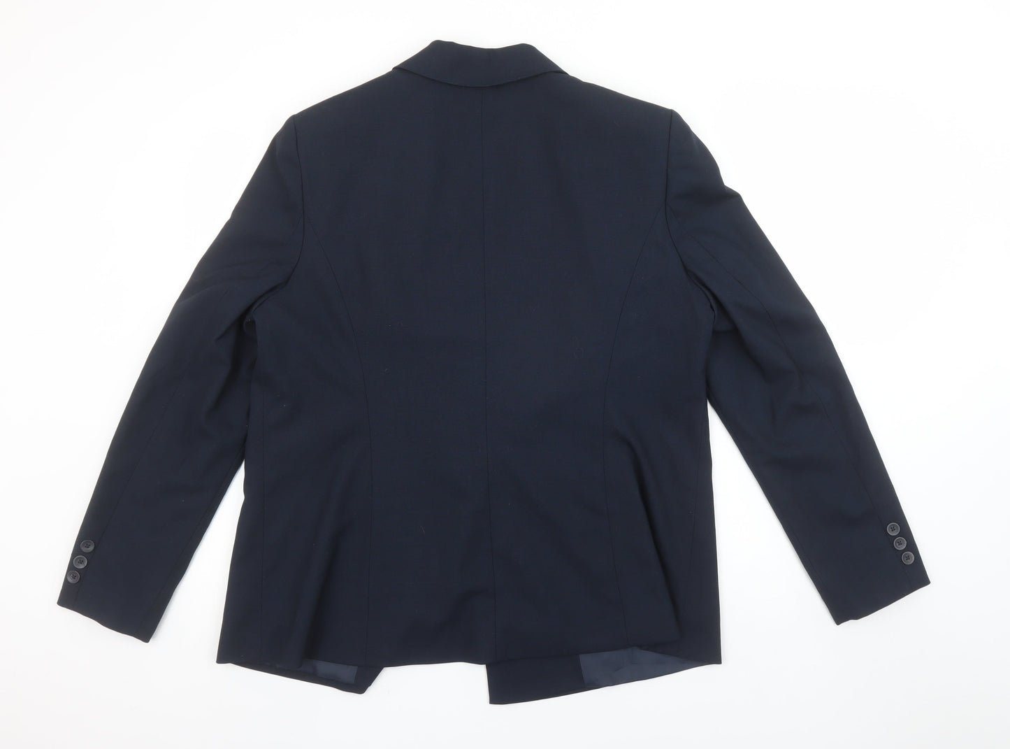 Papaya Women’s Blue Size 18 Tailored Two-Button Blazer Jacket