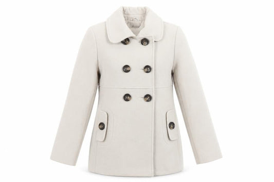 Womens UK Size 12 Wallis Beige Pea Coat