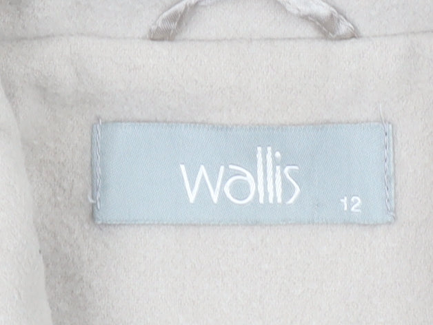 Womens UK Size 12 Wallis Beige Pea Coat