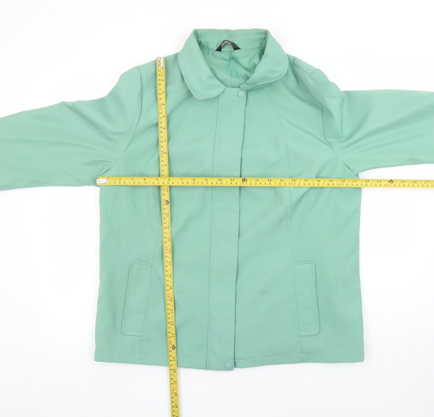 Bm Women's Green Polyester Short Jacket Size M