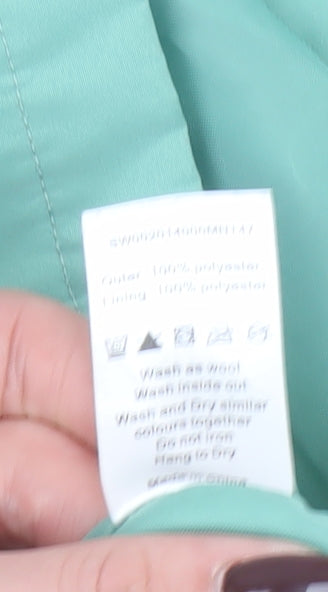 Bm Women's Green Polyester Short Jacket Size M