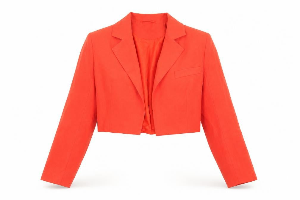 Womens UK Size 10 PRETTYLITTLETHING Regular Orange Blazer