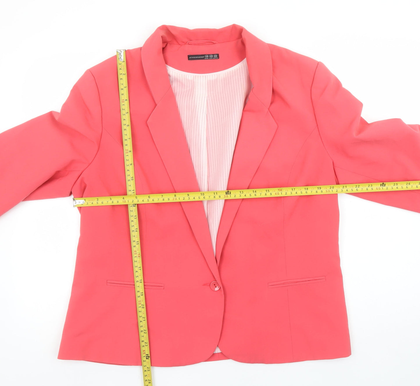 Atmosphere Women’s Pink Blazer Size 20 Single Breasted Tailored Jacket