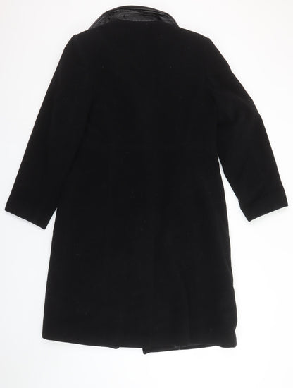 Womens UK Size 10 NuAge Black Overcoat