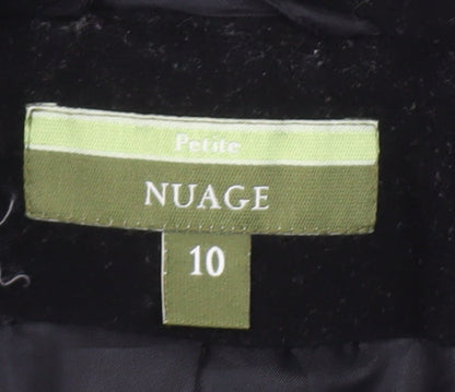 Womens UK Size 10 NuAge Black Overcoat