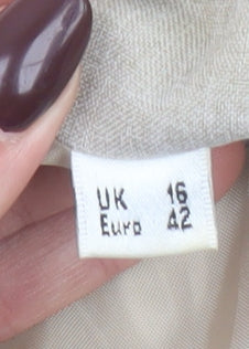 Womens UK Size 16 YTM Collection Regular Beige Blazer