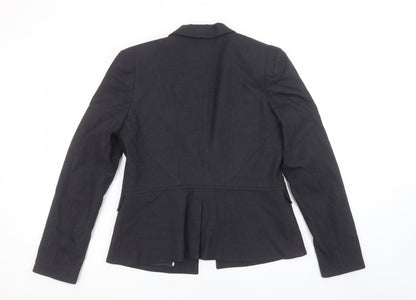 Warehouse Women Black Size 12 Tailored Blazer Jacket