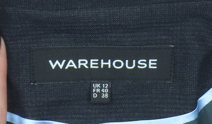Warehouse Women Black Size 12 Tailored Blazer Jacket